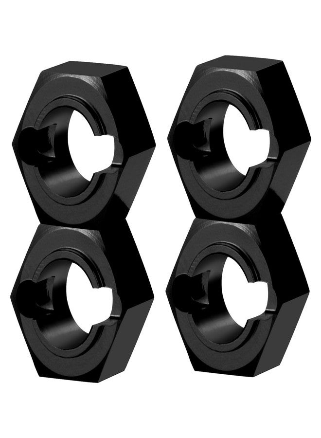 MORFUM 4PCS Aluminum Wheel Hex Hub Extenders Adaptor Combiner Coupler with Pin for LO-SI 1/16 Mini-B LO-SI 1/18 Mini-T 2.0 RC Crawler Car Upgrade Parts (Black) - Image 4